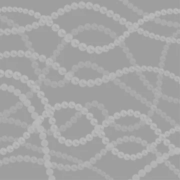 Pearl strings background. Curved wavy strings of pearls. Stock Illustration