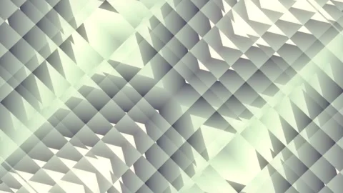 Pearl White 3D Diagonal Triangle Kinetic Wave Loop Stock Footage 342029296