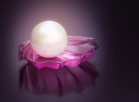 Pearl white shine. Stock Illustration