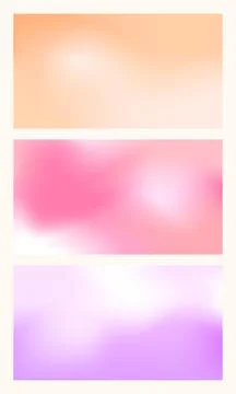 Pearlescent fluid gradient background with a soft abstract backdrop Stock Illustration