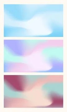 Pearlescent fluid gradient background with a soft abstract backdrop Stock Illustration