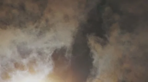 Pearlescent Heavenly Clouds 2 Stock Footage 8687141
