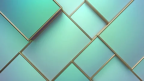 Pearlescent moving cubic surface. Changing tiles. Stock Footage 131636492
