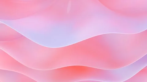 Pearlescent plastic waves, peach and light blue gradient Stock Footage 277083864