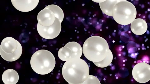 Pearls falling down Stock Footage 67492643