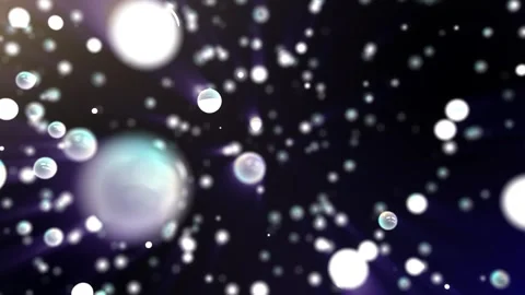 Pearls fly in slow motion. Abstraction. Dark background. Futuristic video. Stock Footage 255821382