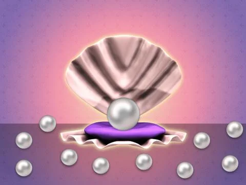 Pearls ibackground Stock Illustration