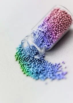 Pearls for nails Stock Photos