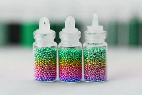 Pearls for nails Stock Photos