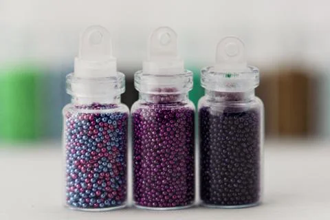 Pearls for nails Stock Photos