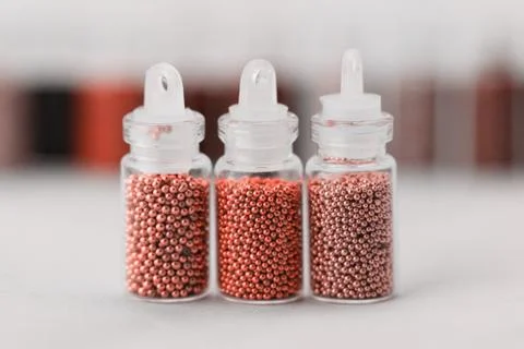 Pearls for nails Foto stock