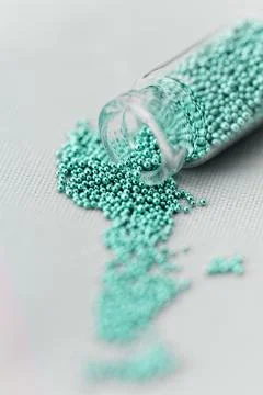Pearls for nails Stock Photos