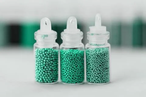 Pearls for nails Stock Photos