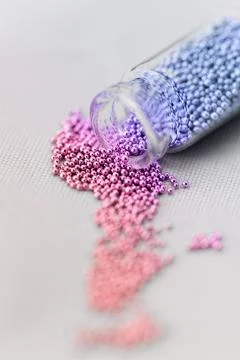 Pearls for nails Stock Photos