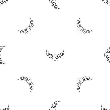 Pearls pattern seamless vector Illustrazione stock