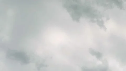 Pearly Rainy Sky with Fluffy Clouds, Beautiful Mother-Of-Pearl Atmosphere, Light Stock Footage 239638615