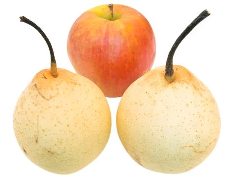 Pears and Apple Stock Photos