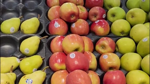 Pears And Apples Stock Footage 218468231