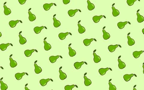 Pears background Stock Illustration