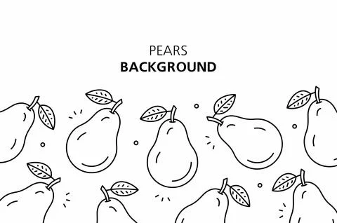 Pears background Stock Illustration