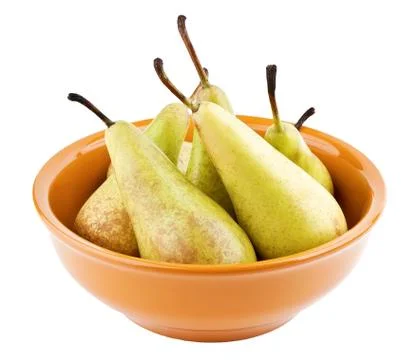 Pears in bowl Stock Photos