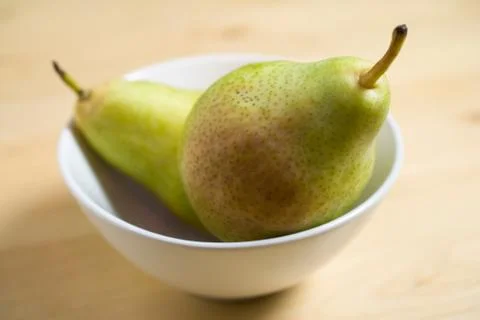 Pears in a bowl Stock Photos