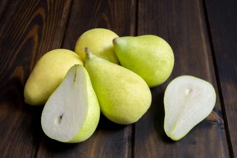 Pears freshly picked Stock Photos