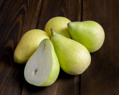 Pears freshly picked Stock Photos