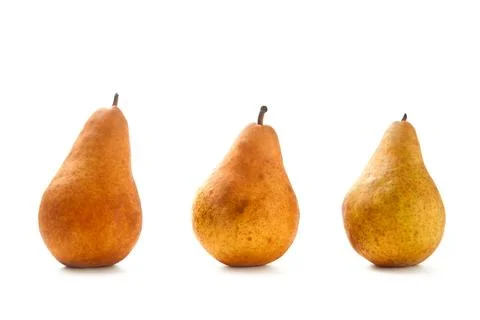 Pears isolated on white background with clipping path.. Stock Photos