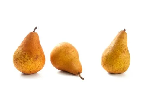 Pears isolated on white background with clipping path.. Stock Photos