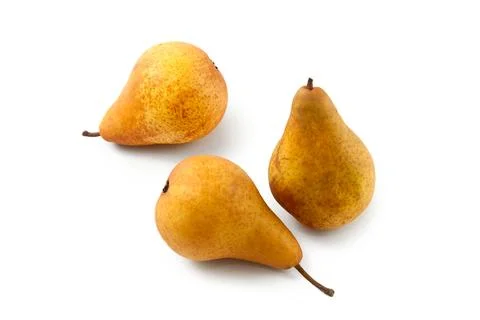 Pears isolated on white background with clipping path.. Stock Photos