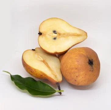 Pears isolated on white background Stock Photos