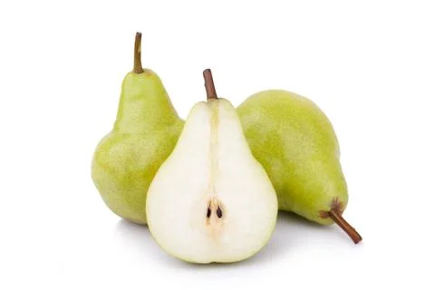 Pears isolated on white background Stock Photos
