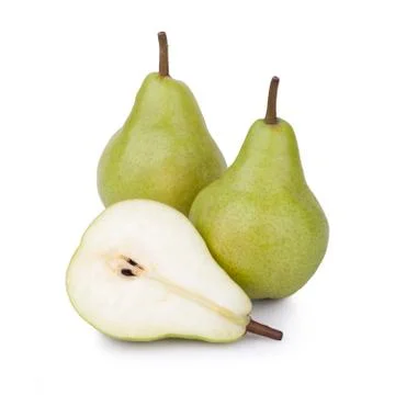 Pears isolated on white background Stock Photos