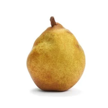 Pears one on white background Foto stock