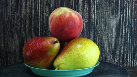 Pears, peach Stock Footage 155158337