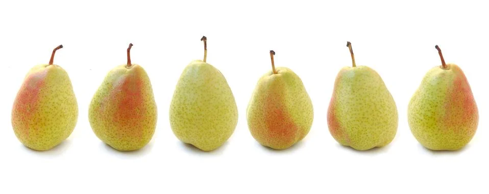 Pears In A Row Foto stock