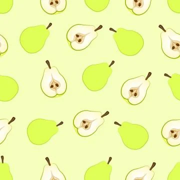 Pears seamless Illustrazione stock