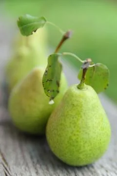 Pears on the table Stock Photos