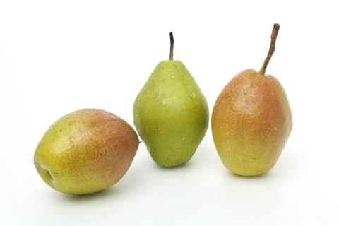 Pears with water droplets Stock Photos