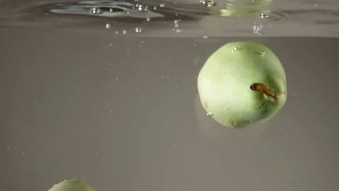 Pears in water Stock Footage 197866468