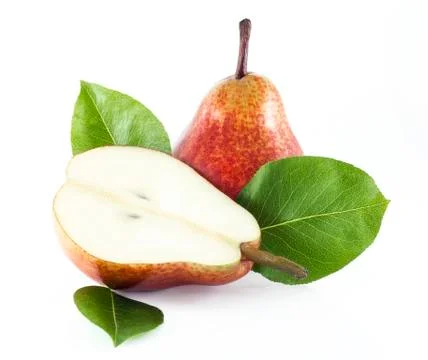 Pears on a white background Stock Photos