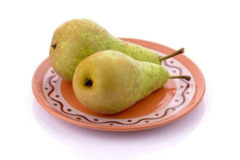 Pears on a white background Stock Photos