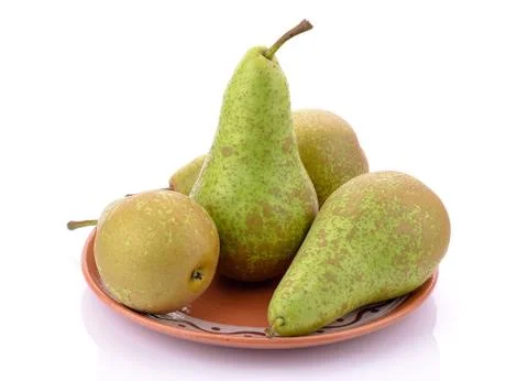 Pears on a white background Stock-Fotos