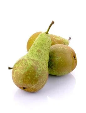 Pears on a white background Stock Photos