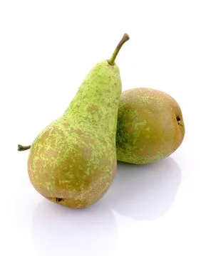Pears on a white background Stock Photos