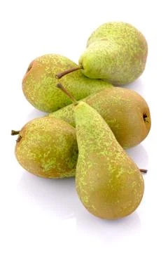 Pears on a white background Stock Photos