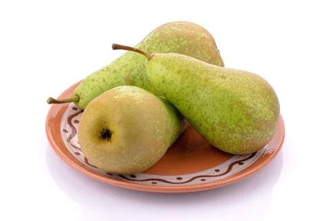 Pears on a white background Stock Photos