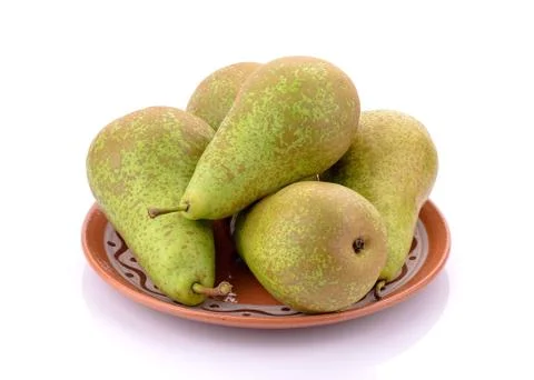 Pears on a white background Stock Photos