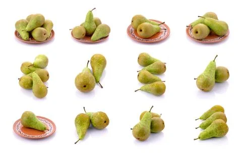 Pears on a white background Stock Photos